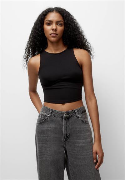 Orijinal Marka Corset Crop Top Siyah