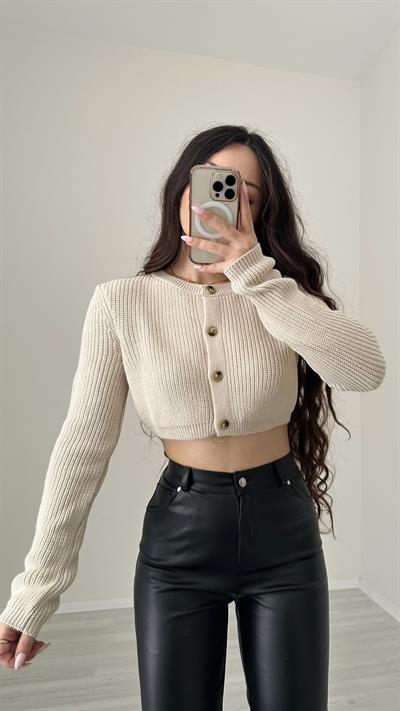 Orijinal Marka Crop Premium Hırka