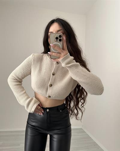 Orijinal Marka Crop Premium Hırka