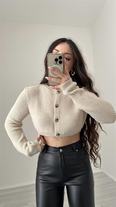 Orijinal Marka Crop Premium Hırka