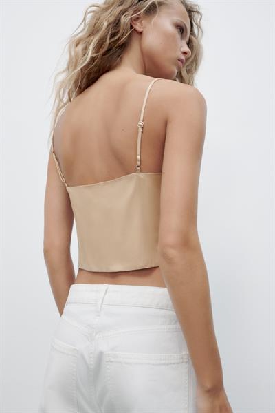 Orijinal Marka Degaje Yaka Saten Korse