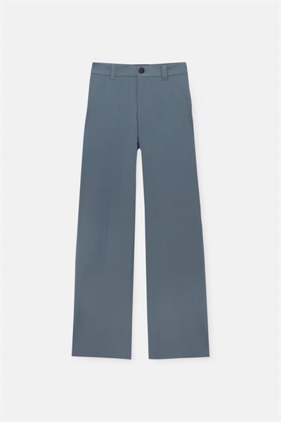 Orijinal Marka Klasik Straight Fit Pantolon Mavi-Gri