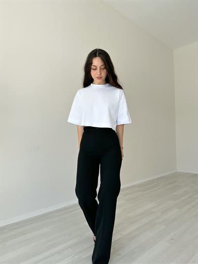 Orijinal Marka Klasik Straight Fit Pantolon Siyah