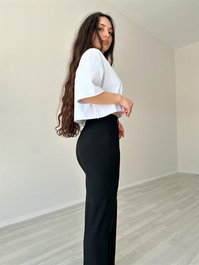 Orijinal Marka Klasik Straight Fit Pantolon Siyah