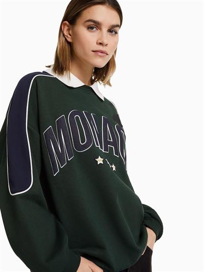 Orijinal Marka Monaco Baskılı Sweatshirt