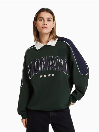 Orijinal Marka Monaco Baskılı Sweatshirt