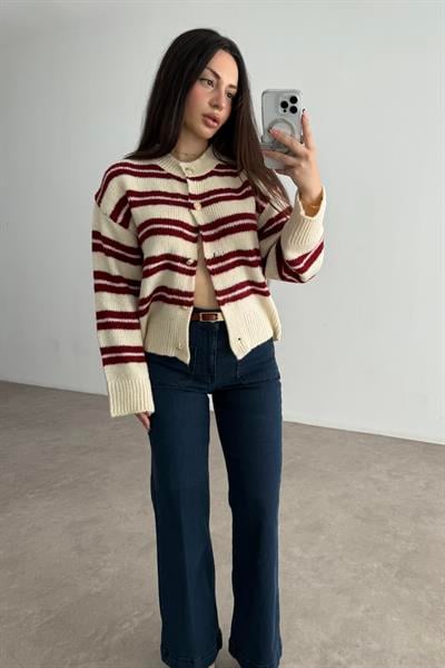 Orj. Marka Önü Cep Detaylı  Yüksek Belli Lacivert Jean 