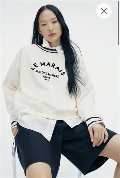 Orj Marka Le Marais Beyaz Sweatshirt