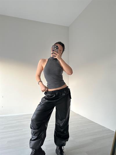 Orjinal Marka Asit Yıkama Boğazlı Body