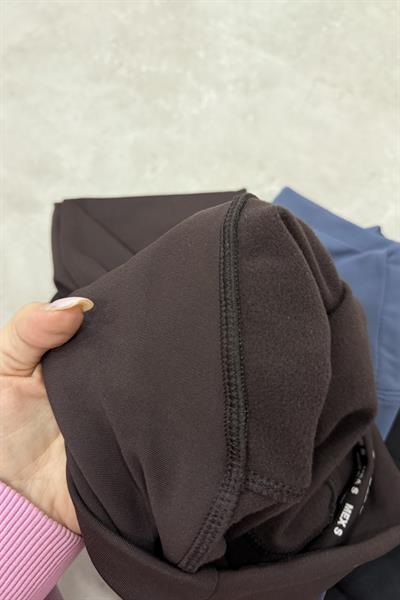 Oys. Modal İçi Pamuk Şardonlu Skinny Kahve Tayt