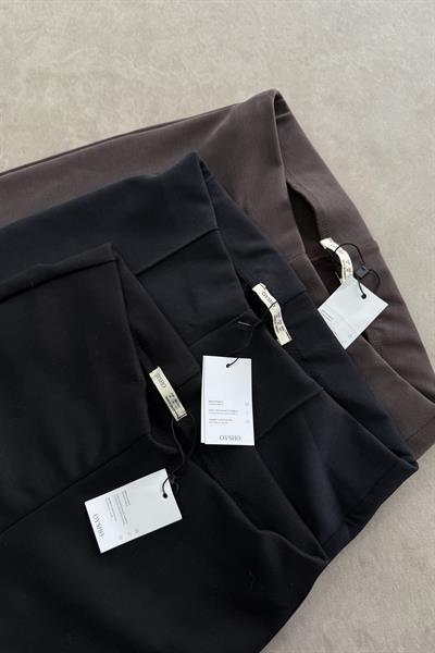 Oys. Modal Likralı Yüksek Belli Kahve Spor Pantolonu