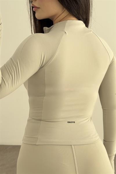 Oys Fermuarlı Spor Ceketi Taş