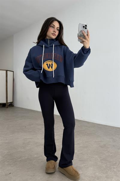 Oys Modal Flare Toparlayıcı İndigo Tayt