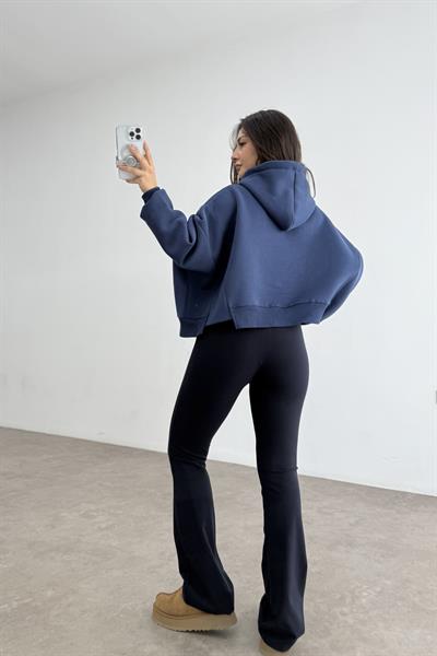 Oys Modal Flare Toparlayıcı İndigo Tayt