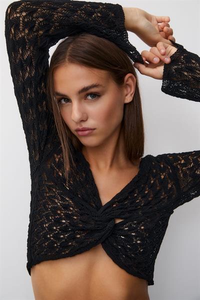 PB Önü Düğümlü Örgü Top