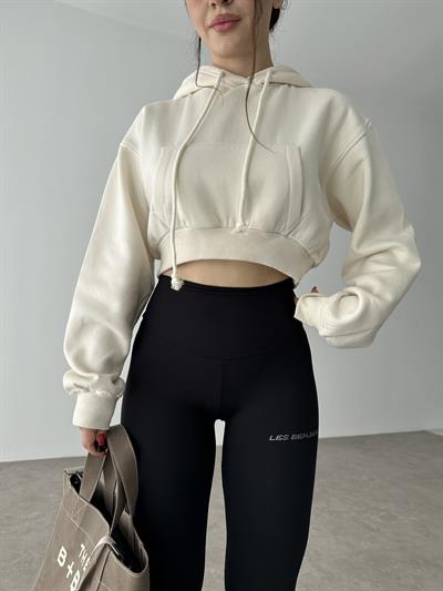 Orijinal Kapşonlu Crop Pb: Sweatshirt