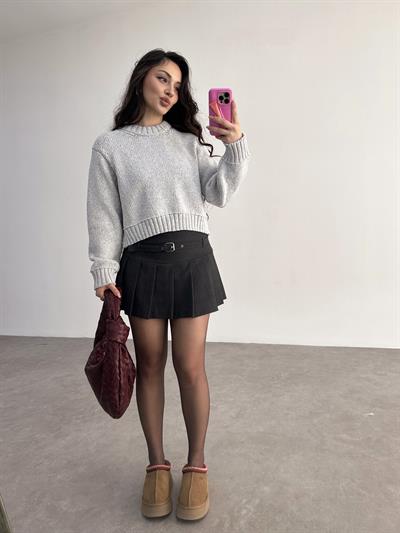 Orijinal Örgü Modal Pb. Kazak Buz Gri