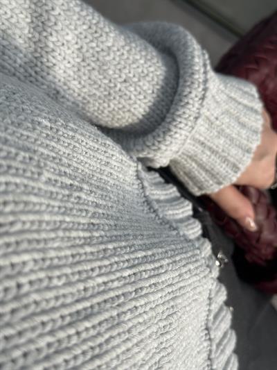 Orijinal Örgü Modal Pb. Kazak Buz Gri