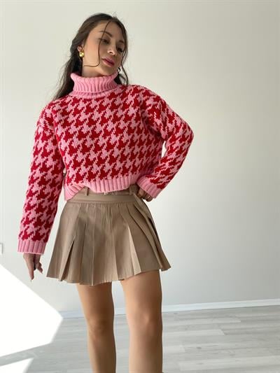 Pileli Kemer Detaylı Etek