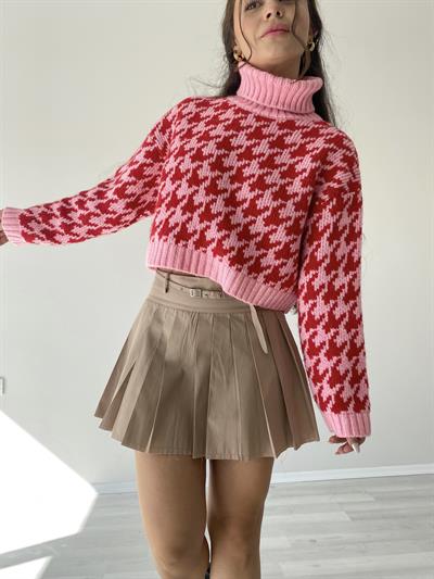 Pileli Kemer Detaylı Etek