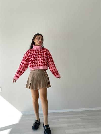 Pileli Kemer Detaylı Etek