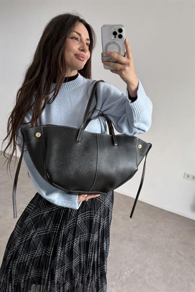 Pln Model Uzun Kısa Kol Askılı Çanta Siyah