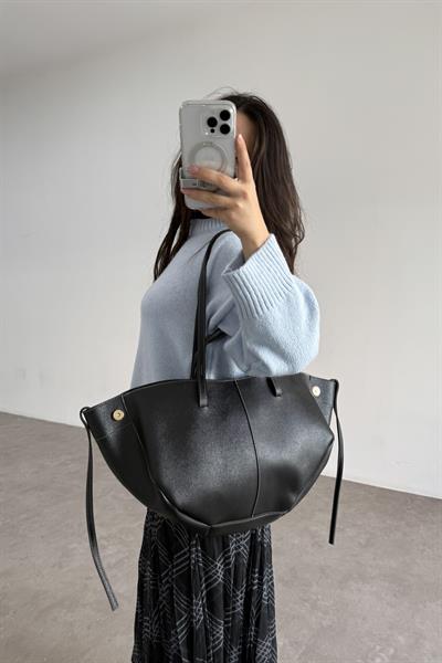 Pln Model Uzun Kısa Kol Askılı Çanta Siyah