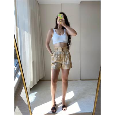 Pötikare Desen Keten Şort