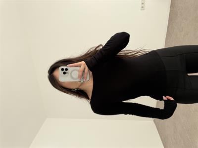 Premiium Düz Yakalı Opak Siyah Body