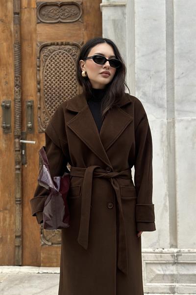  Angora Premium Klasik Kahve Kaban