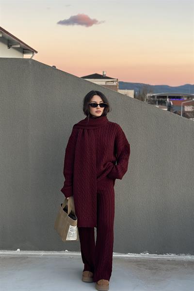Premium Atkılı Takım Bordo