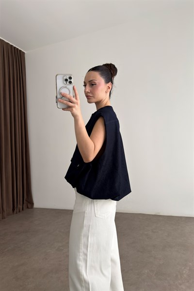 Premium Bomber Lacivert Yelek