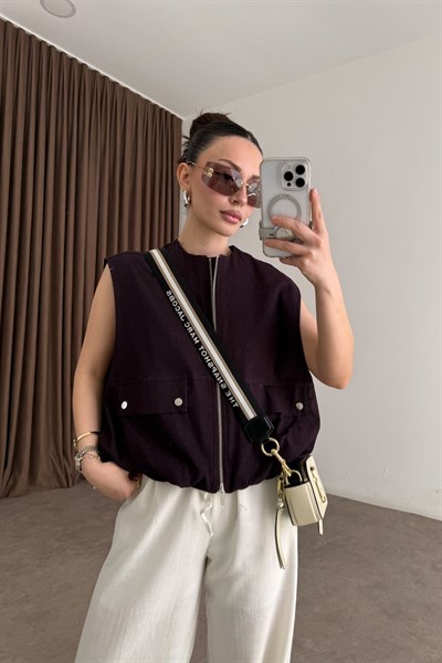 Premium Bomber Mürdüm Yelek