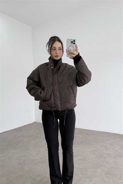 Premium Capitone Kahve Mont