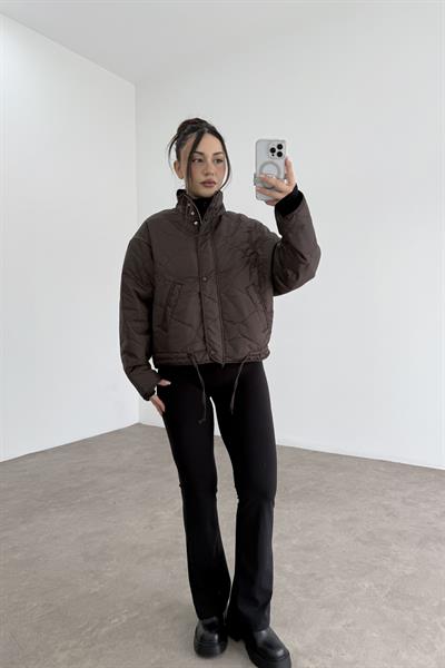 Premium Capitone Kahve Mont