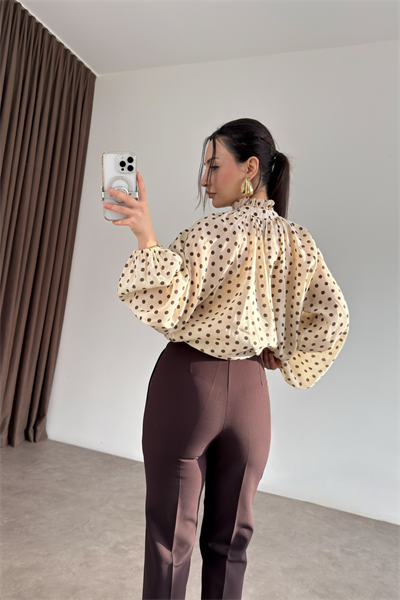 Premium Havuç Kesim Koyu Kahve Pantolon