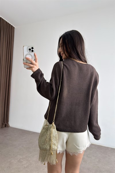 Premium İpek Saten Ekru Dantelli Şort