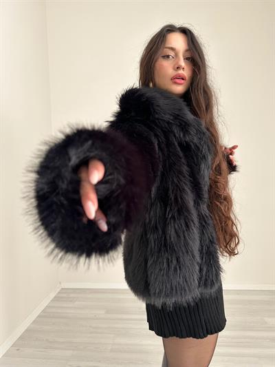 Premium İthal Kürk Siyah