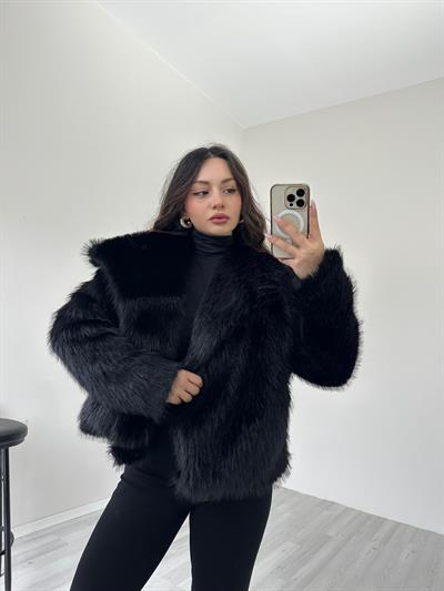 Premium İthal Kürk Siyah