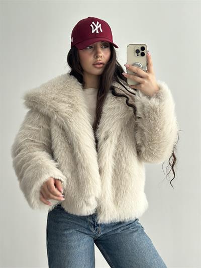 Premium İthal Kürk Taş Rengi