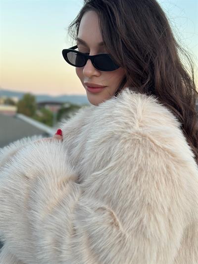 Premium İthal Yakasız Taş Kürk