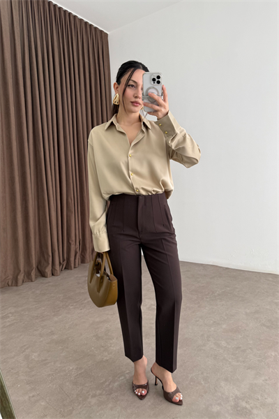 Premium Kahve Havuç Pantolon