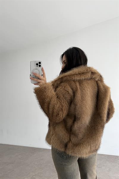 Premium Kalite Boz Kahve Vulpes Kürk