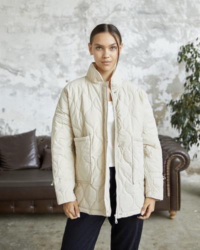 Premium Kapitone Ekru Mont