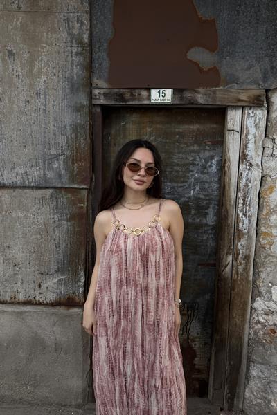 Premium Kıraşlı Kiremit Elbise