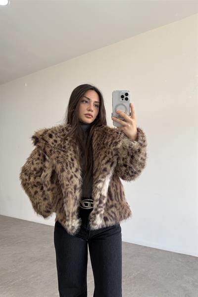 Premium Kruvaze Yaka Leo Kürk