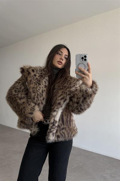 Premium Kruvaze Yaka Leo Kürk