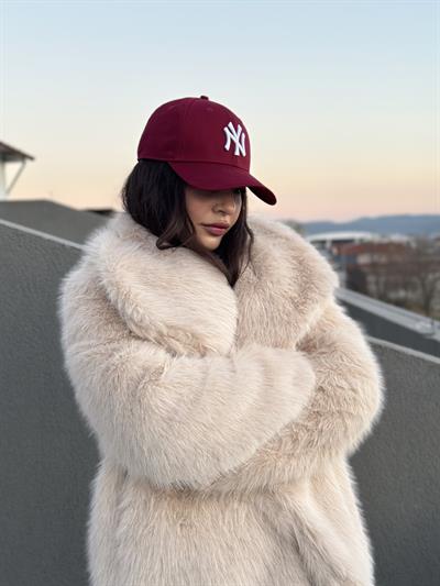 Premium Lolly Bej Uzun Kürk