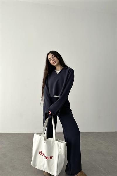 Premium Modal Kumaş Lacivert Takım