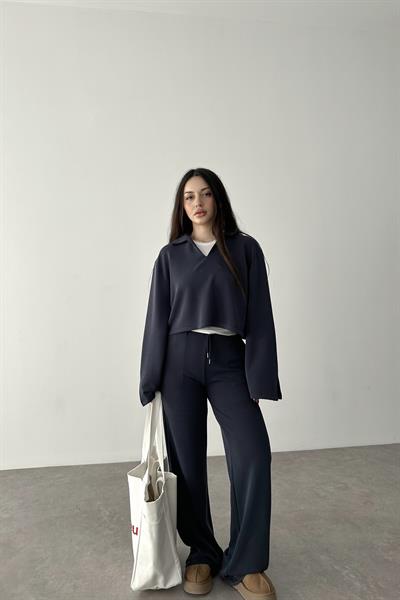 Premium Modal Kumaş Lacivert Takım